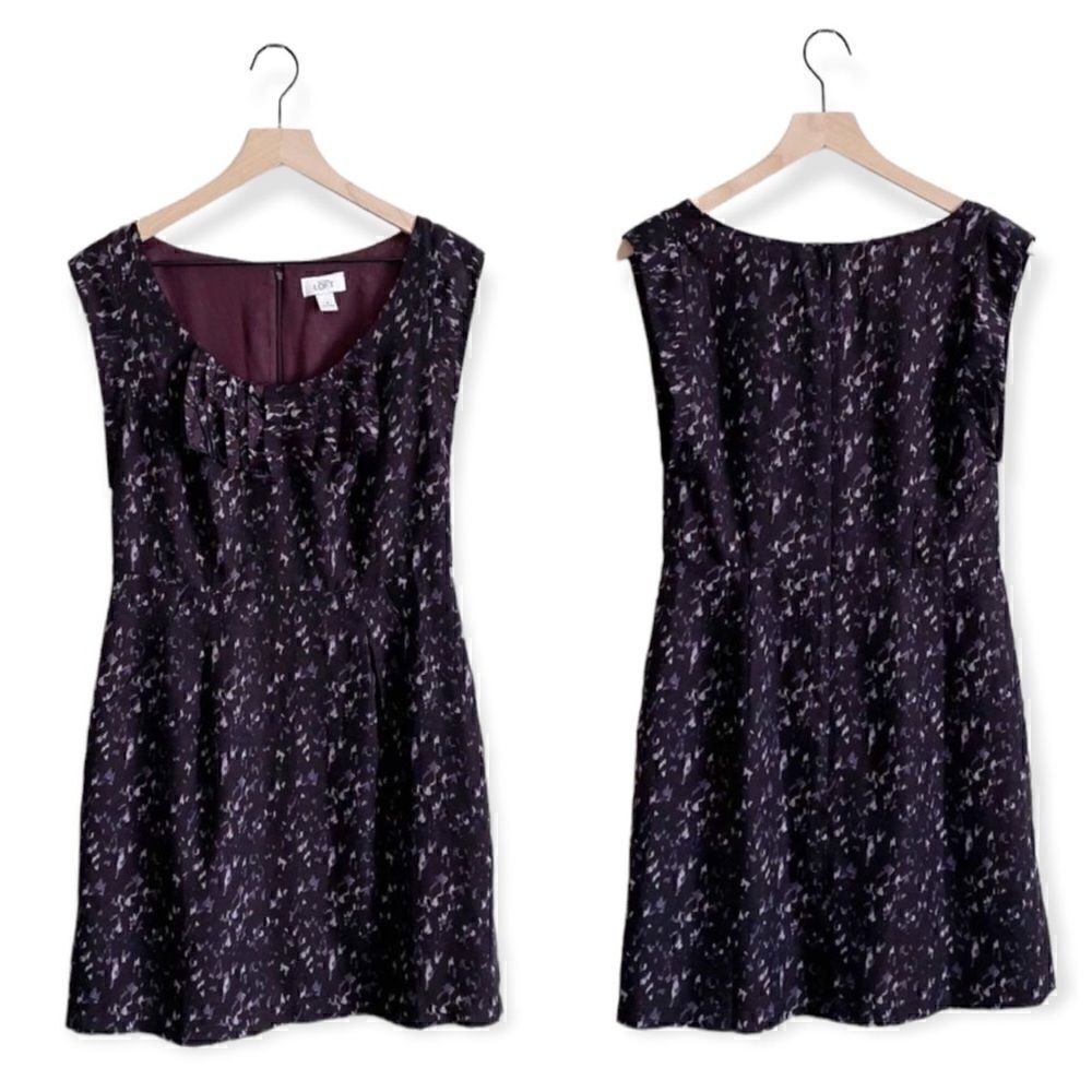 Ann Taylor LOFT Abstract Print Cap Sleeve Dress 4